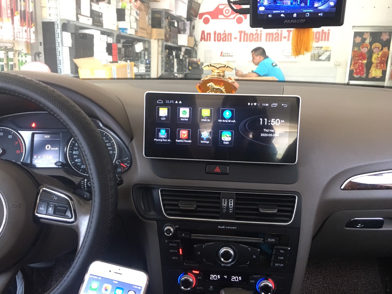 Lắp màn hình Audi Q5 android