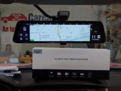 CAMERA HÀNH TRÌNH ANDROID THÔNG MINH GƯƠNG A10-S CARCAM 4G LTE GPS WIFI