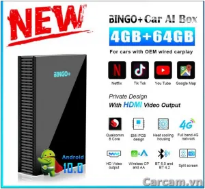 Android box Bingo hệ điều hành Android 10 - 4G/LTE