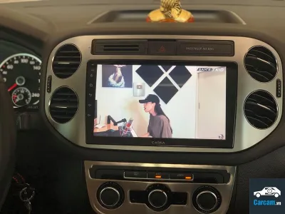 Màn hình Android Caska Volkswagen Tiguan tích hợp công nghệ AHD và camera 360 độ