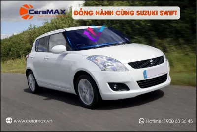 Dán phim cách nhiệt CeraMAX cho xe Suzuki Swift