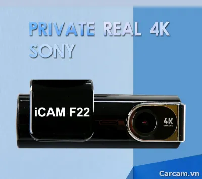 Camera hành trình iCAM F22 WIFI 4K 2 mắt GPS WiFi