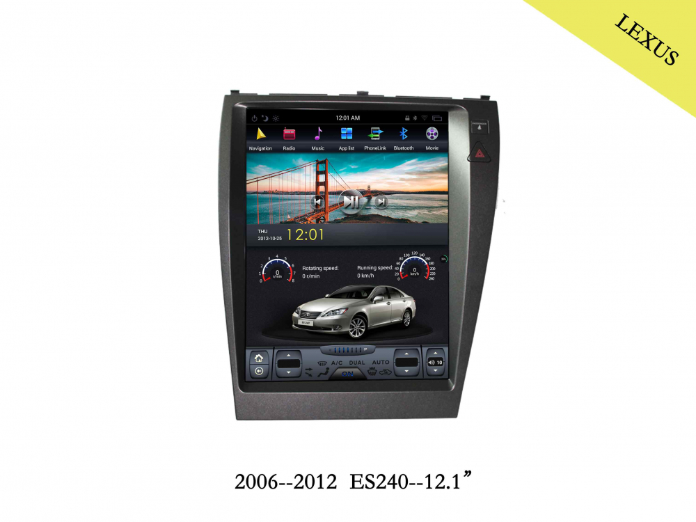 DVD Tesla Lexus ES240 ES350 IS300